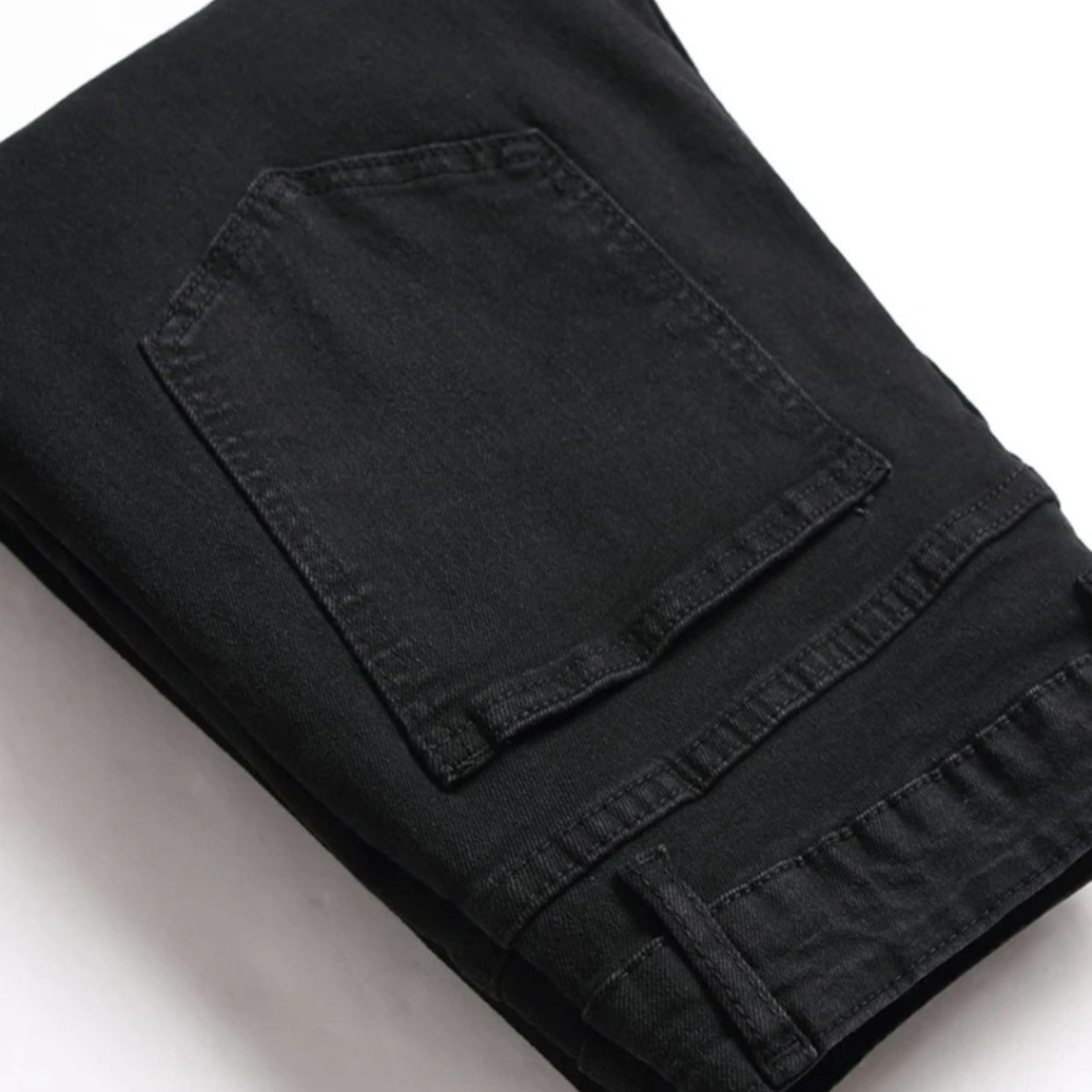 Guys Ripped Zip Fly Jeans - Picture 4 of 10